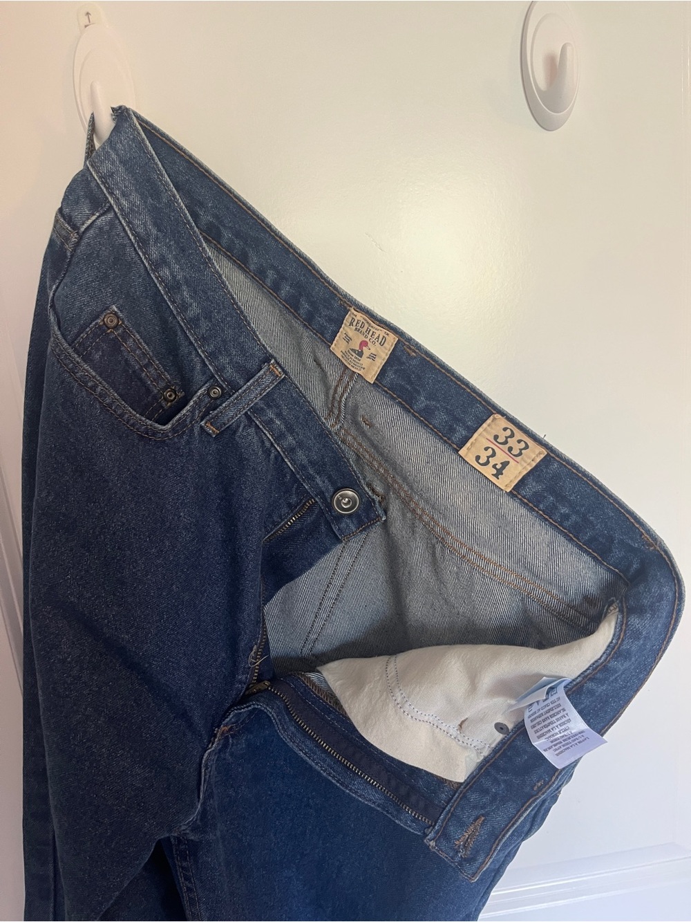 RedHead Men's Dark Blue Relaxed Fit Jeans